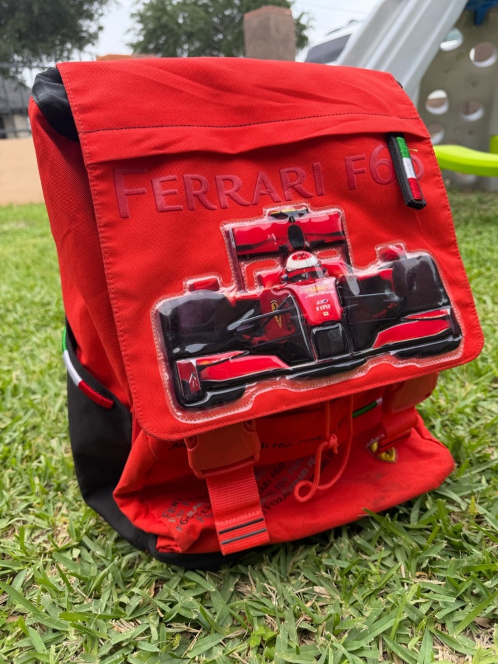 Ferrari Red Vintage Graphic Backpack - Men